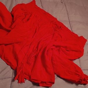 Large off shoulder shirt